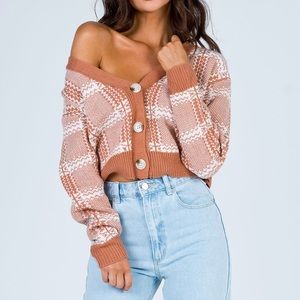 Princess Polly Zaynah Knit Cardigan Size Small